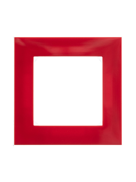 Купить ABB EPJ Levit красный / дымчатый чёрный Рамка 1 пост 2CHH015010A6065