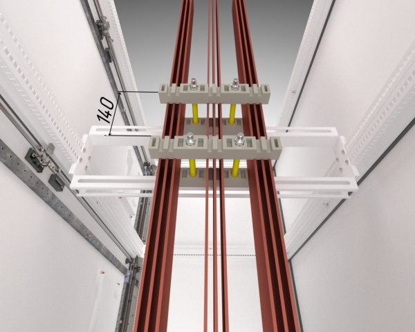 EKF Кронштейн для шинодержателя плоских шин FORT для корпуса глубиной 400 PROxima