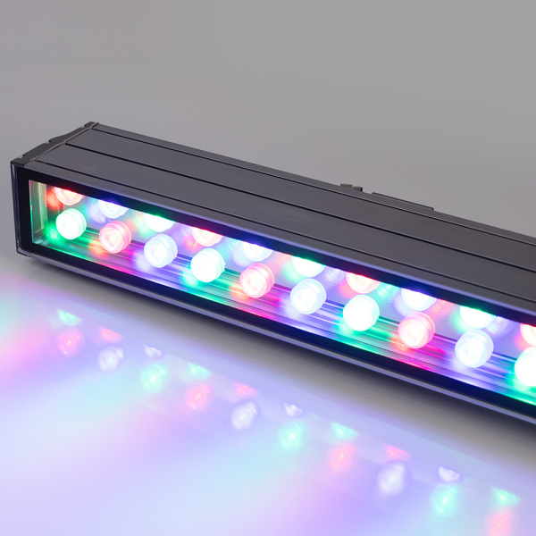 Купить Arlight Светодиодный прожектор AR-LINE-1000XL-54W-24V RGB (Grey, 30 deg, DMX512) (Закрытый) 023638