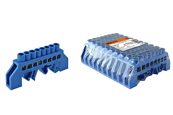 TDM Шина "N" нулевая в изоляторе на DIN-рейку 8x12мм 8 групп SQ0801-0077