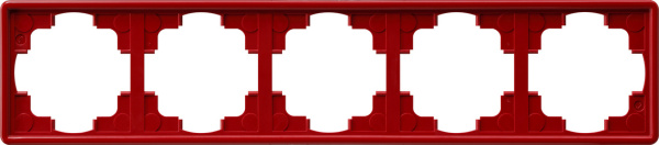 Gira S-Color Красный Рамка 5-ая 021543