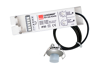 BEG Серебро Мини-датчик присутствия для высоких потолков 360° диаметр действия 6м IP65 92932