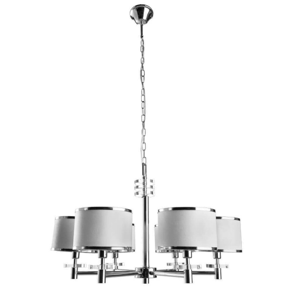 Arte Lamp Furore Хром/Белая Люстра 60W E14 A3990LM-6CC