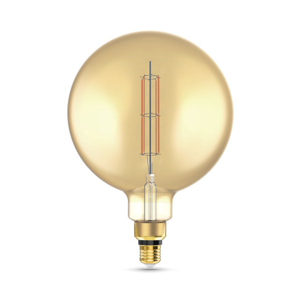 Купить Gauss Лампа Filament G200 6W 890lm 2700К Е27 golden straight LED 154802118