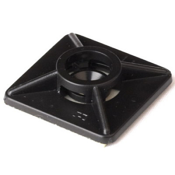 DKC Монтажная база двойная самоклеящаяся, черная, 27x27 25475