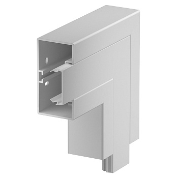 OBO Bettermann Угол плоский кабель-канала Rapid 45-2, 53x100 мм, ПВХ, светло-серый RAL7035 6113082