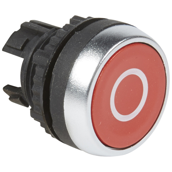 Legrand Osmoz Кнопка с пружинным возвратом ∅ 22,3 для компл. потайная головка без подсв. красный с маркеровкой ''O'' 023808