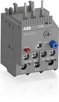ABB T16-1.7 Тепловое реле для контакторов B6, B7, AS (1,3А-1,7А) 1SAZ711201R1028 ABB T16-1.7 Тепловое реле для контакторов B6, B7, AS (1,3А-1,7А) 1SAZ711201R1028