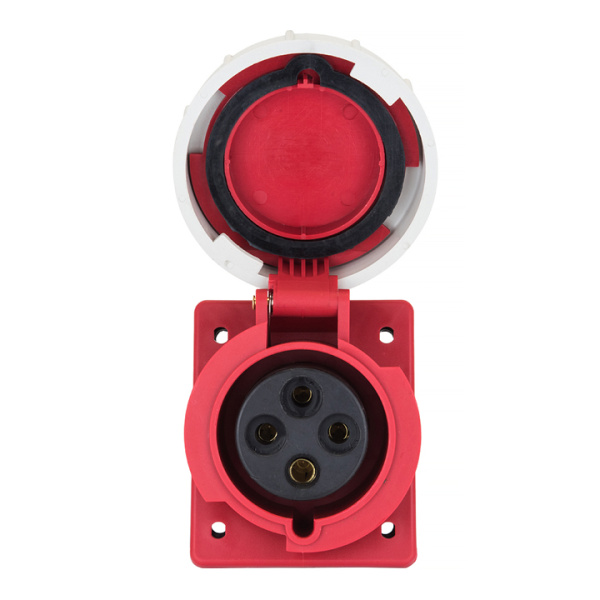 Купить EKF PROxima Розетка стационарная внутренняя угловая 4242 3Р+РЕ 32А 380В IP67