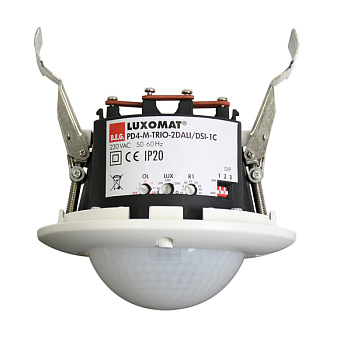 BEG Белый Датчик присутствия потолочный 360°, двухканальный DALI, диаметр действия 24м IP20 92756