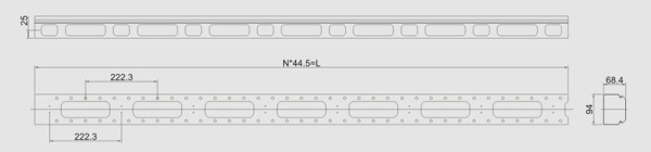 Купить Hyperline CMV-32U-ML Металлический вертикальный кабельный организатор с крышкой 32U, для шкафов TTC, TTC2, TSA, TSC шириной 800 мм, черный (RAL 9004) 30834