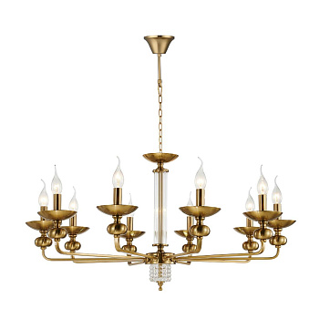 Favourite 2678-10P подвесная люстра Каркас бронзового цвета, декор из хрустальных элементов