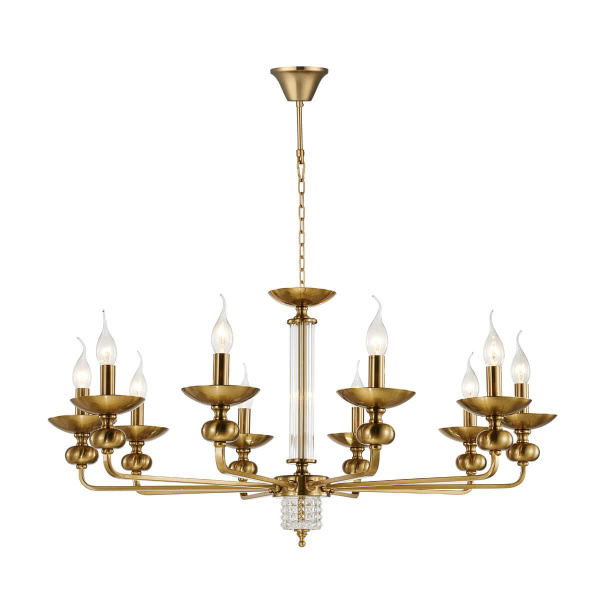 Favourite 2678-10P подвесная люстра Каркас бронзового цвета, декор из хрустальных элементов