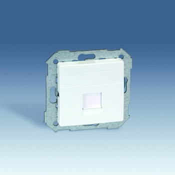 Simon 75 Мех Белый Адаптер на 1 место RJ-45 АМР 82005-30