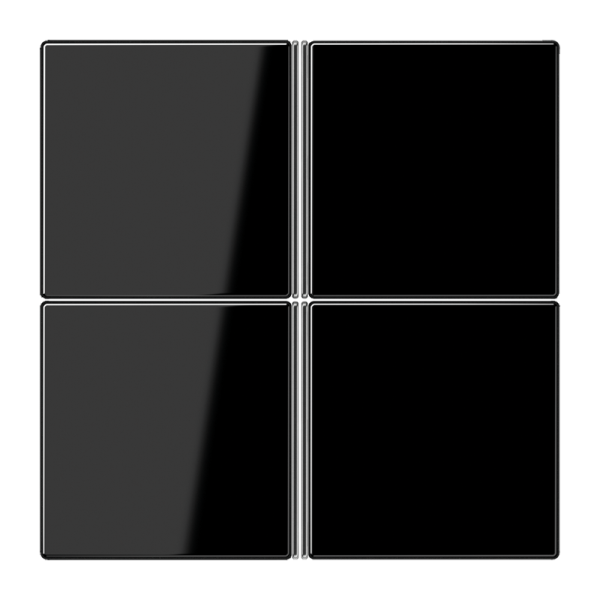 JUNG KNX LS 990 Чёрный Копмлект накладок, 4гр LS404TSASW