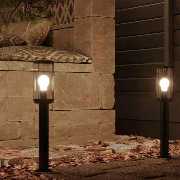 Купить Gauss Светильник садово-парковый Vega столб 10.5*50cm, 170-240V / 50Hz, 1xE27, Max.60W, IP: 54, GD023