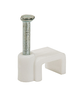 Tech-Krep Скоба для кабеля плоская Б5 мм (50 шт) - пакет 103655