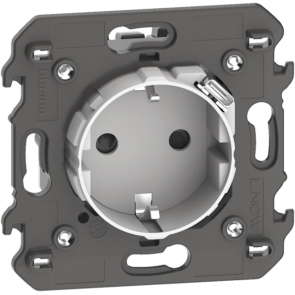 BT Living now Белый Розетка комби немецкого стандарта 2R+З со встр заряд устройством USB C ~250В 16А/=5В 15А 2 мод KW4141USB