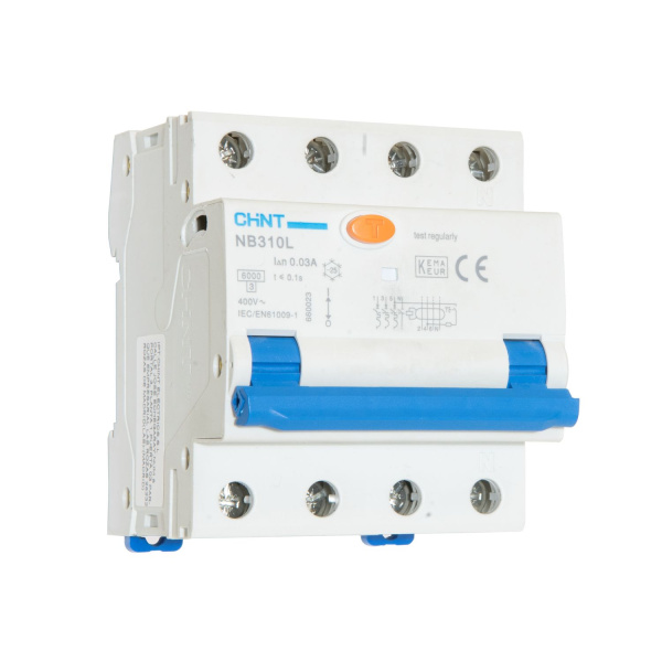CHINT Диф. авт. выкл. NB310L 3P+N 25A 30mA, тип A, х-ка C, 6kA (R) 660015