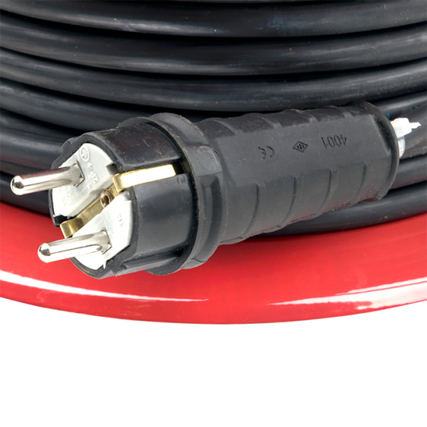 Купить EKF PROxima Удлинитель на катушке "Гефест 2.0" 4 гнезда 50м с заземлением и предохранителем КГ 3*2,5 16А/3,5кВт