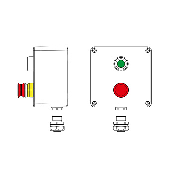 DKC CPE-P-05-(1xP1G(11)-1xP3E(11))-1xKAEPM2MHK-20(C)1Ex d e IIC Т5 Gb / Ex tb IIIC T95°C Db IP66 / КЗ