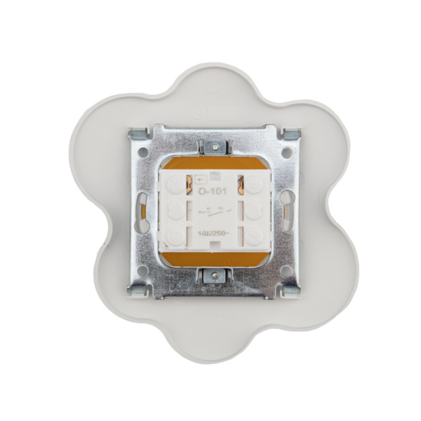 Купить Kranz Выключатель одноклавишный HAPPY с/у, Яичница, желтый/белый KR-78-0629