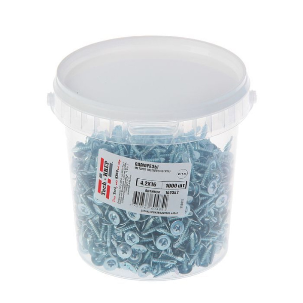 Tech-Krep Саморез ШСММ св. 4,2х16 (1000 шт) - ведро 100382