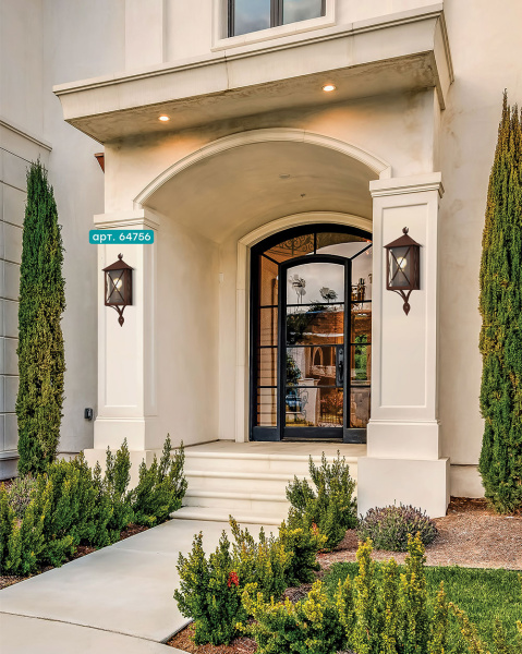 Купить Eglo 64756 Уличный настенный светильник GAUDESI, 1X60W(E27), сталь оцинкованный, коричневый антик/ стекло, прозрачный