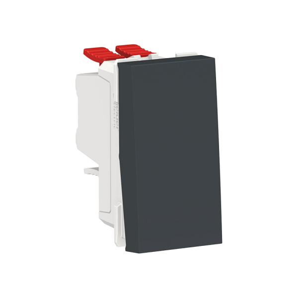 SE Unica Modular Антрацит Переключатель 1-клавишный, перекрестный, сх. 7, 10 AX, 250В NU310554