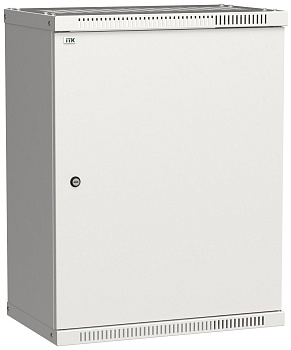 IEK LINEA WE ITK Шкаф LINEA WE 15U 550x350мм дверь, металл серый LWE3-15U53-MF