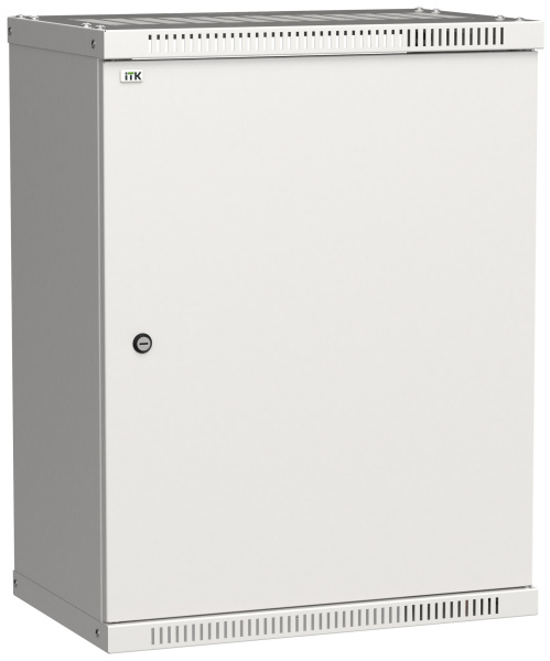 IEK LINEA WE ITK Шкаф LINEA WE 15U 550x350мм дверь, металл серый LWE3-15U53-MF