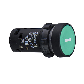 SE XB7 Кнопка 22мм, с возвратом, зеленая 1НО I (XB7NA3131)