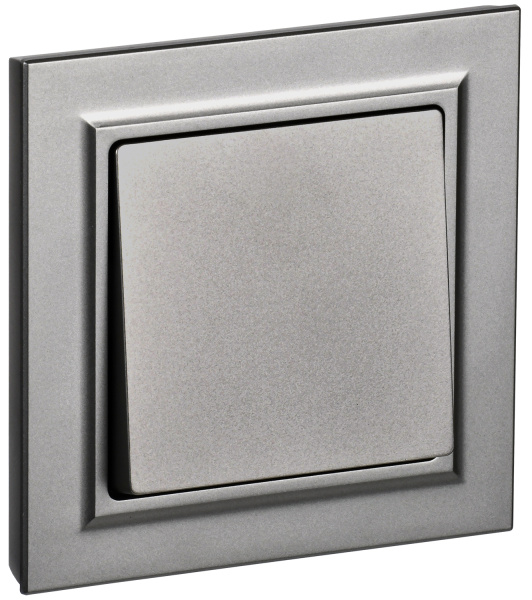 IEK BRITE Сталь Выключ. 1-кл. 10А в сборе ВСР10-1-0-БрС