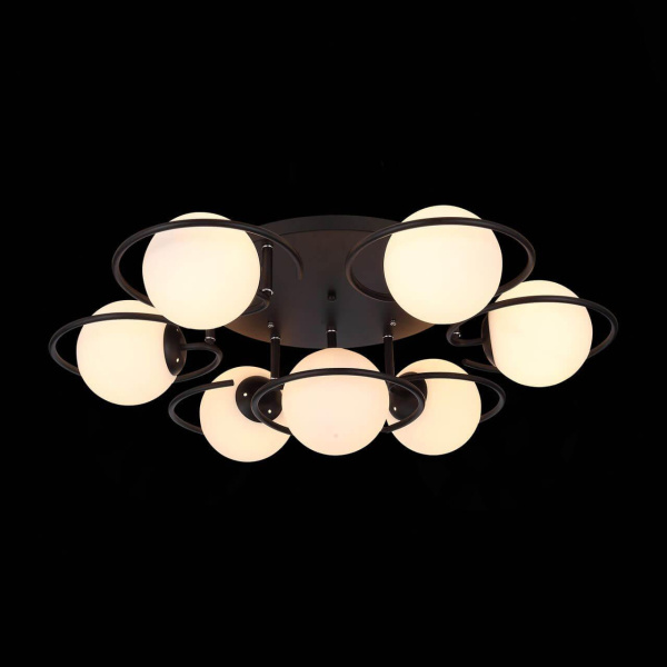 Купить Evoluce SL418.402.07 Люстра потолочная Черный/Белый E27 7*60W