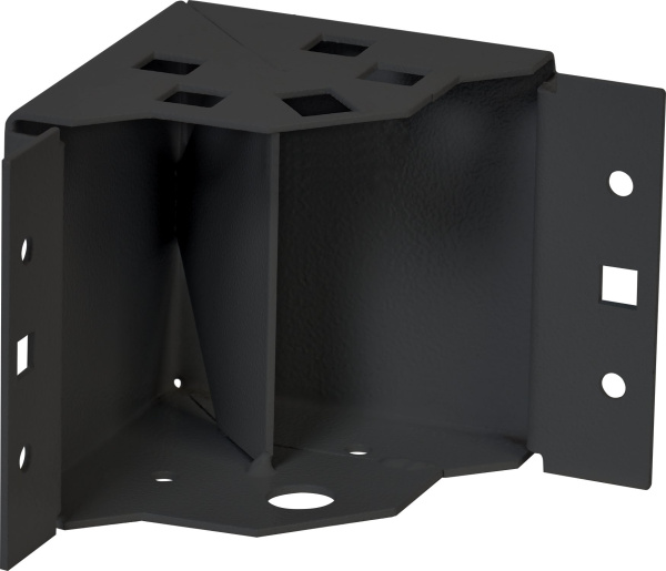 IEK FORMAT Угол цоколя 100 RAL7021 серый IP54 (4шт/компл)