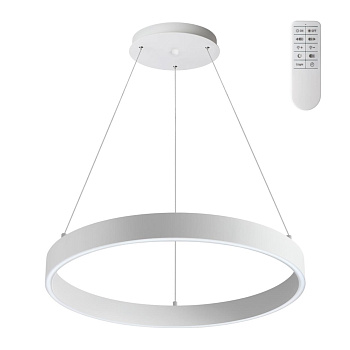 Novotech 358960 OVER NT22 белый Светильник подвесной диммируемый, в комплекте пульт ДУ (2.4G) IP20 LED 3000К~6000К 50W 220V ITER