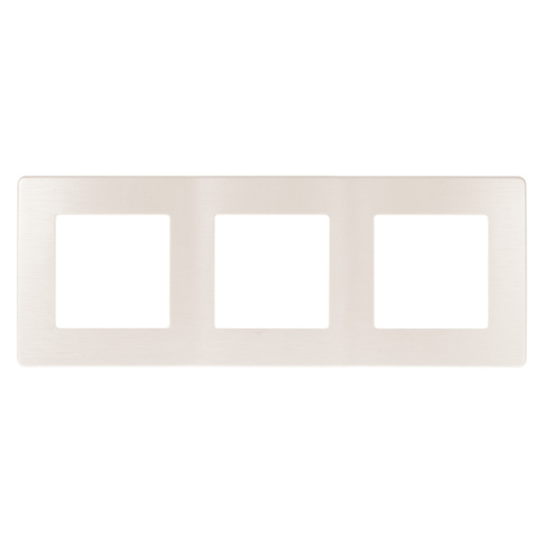 ЭРА Рамка для розеток и выключателей Серия 12 12-5103-15 на 3 поста, Сатин, перламутр