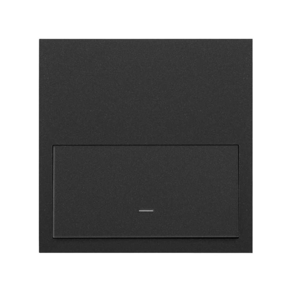 Simon 100 Черный матовый Кит 1 пост, фронт. 1 рамка «минимум» + 1 клавиша выключателя 10020101-238