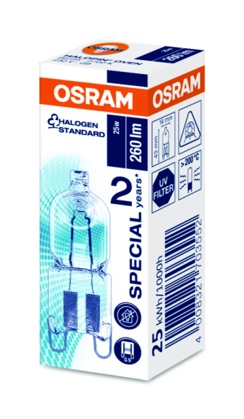Купить Osram 66725 OVEN 25W 230V G9 FS1 4008321703552