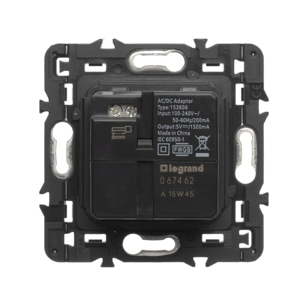 Купить Legrand Celiane2 Графит Накладка Розетки USB 2-ой 067956