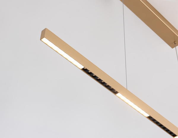 Купить Ambrella Светильник подвесной светодиодный FL5833 GD золото 25W 3000K/4200K/6400K 1037*17.5*750 (без ПДУ)