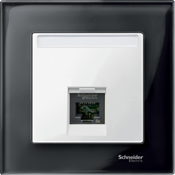 Купить SE Merten SM Бел глянец Накладка розетки ТЛФ/комп 1-ой прямой MTN469819