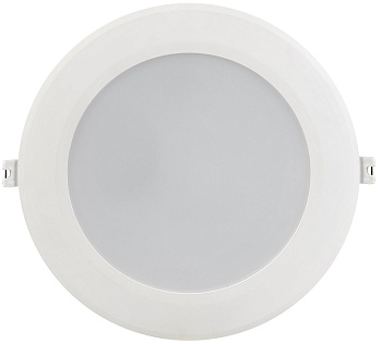 IEK Светильник LED ДВО 1717 белый круг 24Вт 6500К IP40