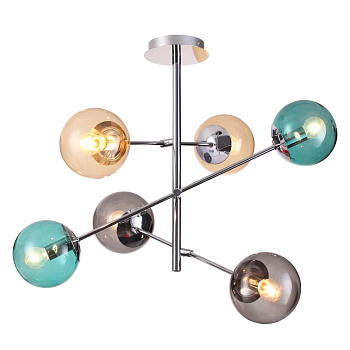 Lumion 4454/6C LN20 058 хром, разноцветный Люстра потолочная E14 6*60W 220V SIERRA