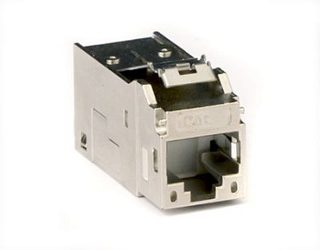 DKC Модуль  Keystone RJ45 CAT5E экранированный, серебристый (форм-фактор МС) RNK5EFSL