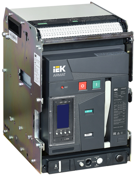 IEK ARMAT Автоматический выключатель воздушный выдвижного исполнения 3P B 85кА 800А TT с акс.