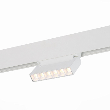 ST Luce ST364.536.06 Магнитный трековый светильник белый LED 1*6W 3000K 532Lm Ra>80 36° IP20 L120xW22xH108 48V
