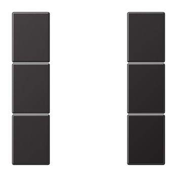 JUNG Набор накладок 3 группы, Dark AL2503TSAD