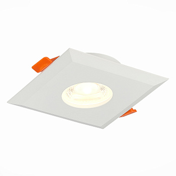 ST Luce ST204.508.01 Светильник встраиваемый Мат. белый GU10 1*50W L94xW94xH25 220V Без ламп