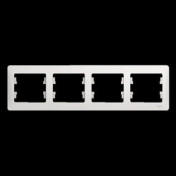 Systeme Electric Glossa Бел Рамка 4-ая, горизонтальная